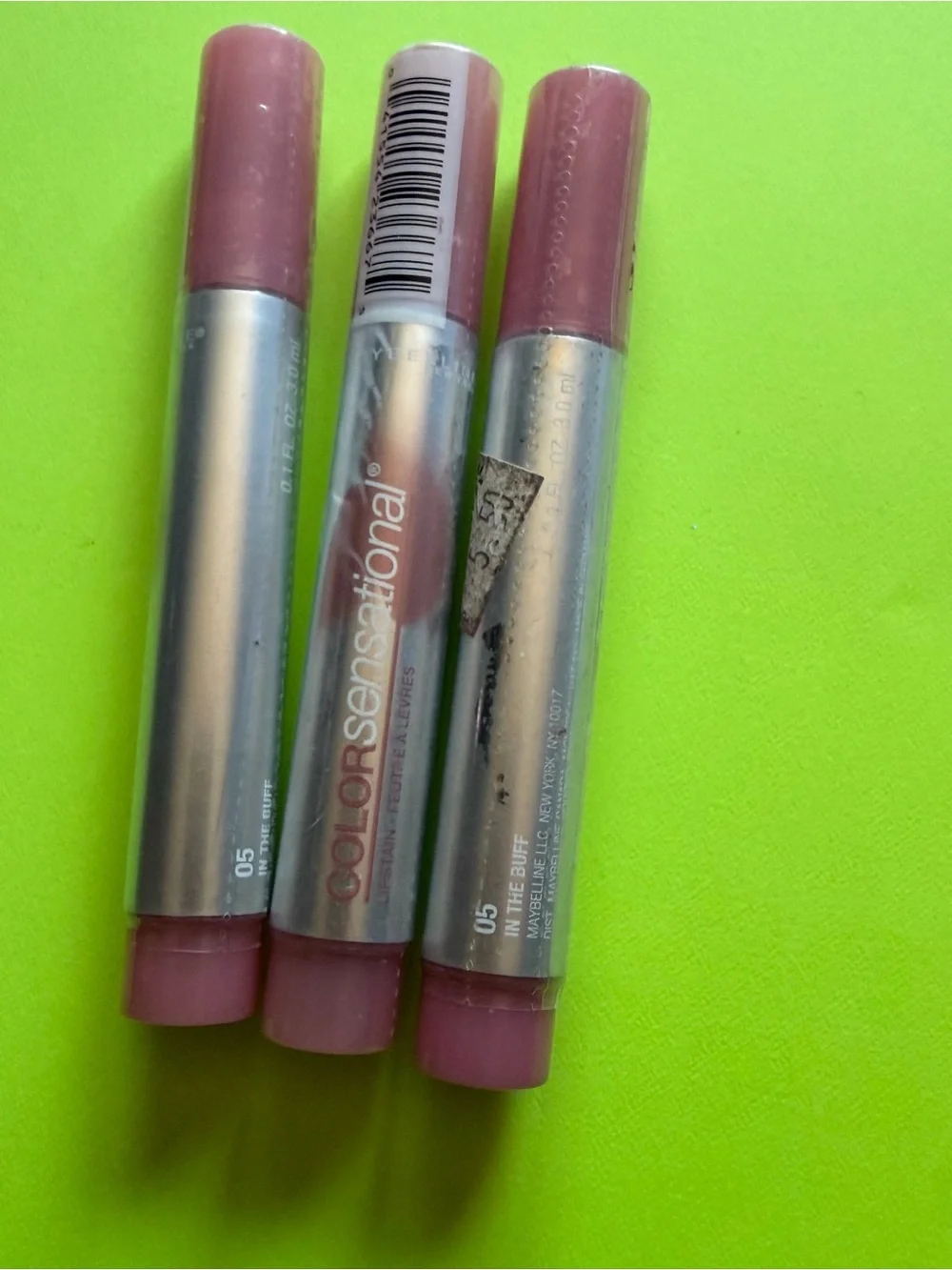 3 Maybelline New York Colorsensational Lipstain 05 In The Buff